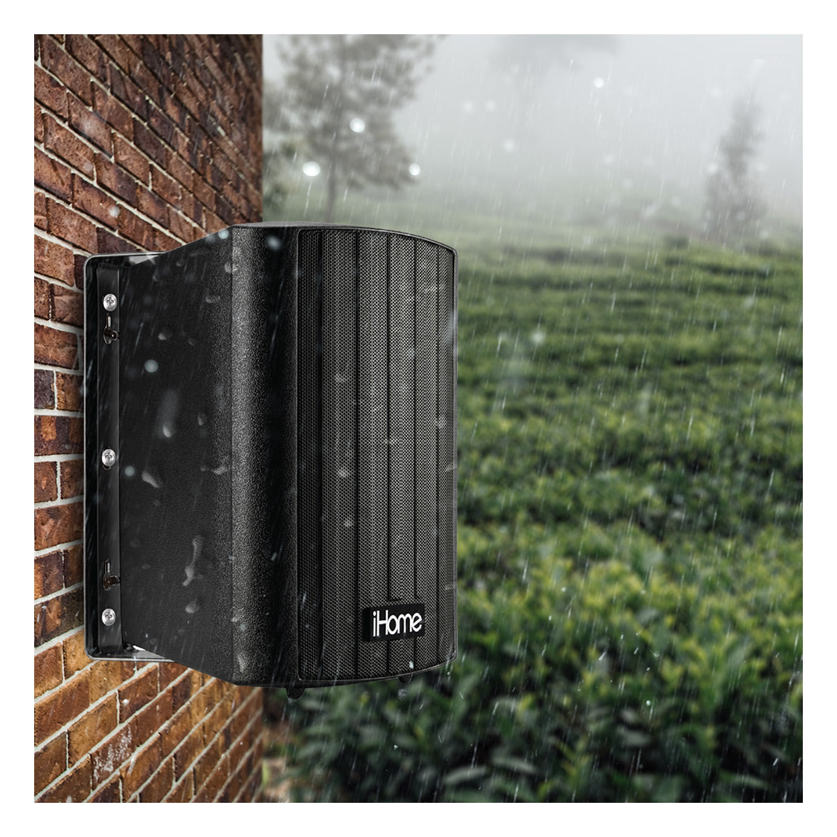iHome iHSI-W525BT-PR-BLK 5.25" Waterproof Mountable Outdoor Bluetooth Speakers - Pair (Black)