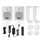 iHome iHSI-W525BT-PR-WHT 5.25" Waterproof Mountable Outdoor Bluetooth Speakers - Pair (White)