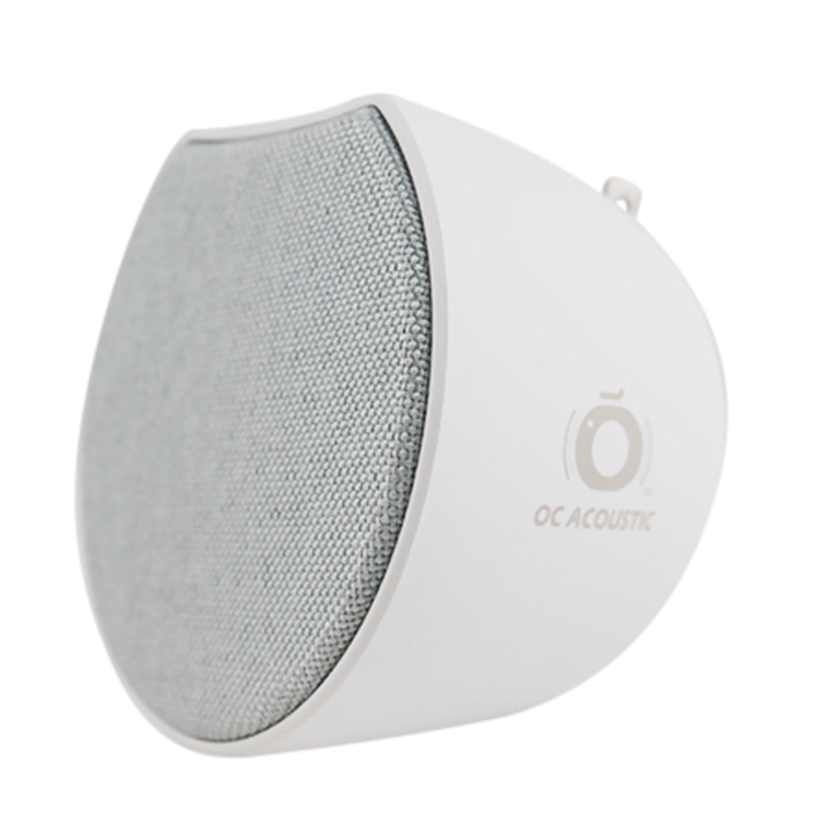 OC Acoustic Newport Plug-in Outlet Speaker with Bluetooth 5.1 and Built-in USB Type-A Charging Port (Gray/White)