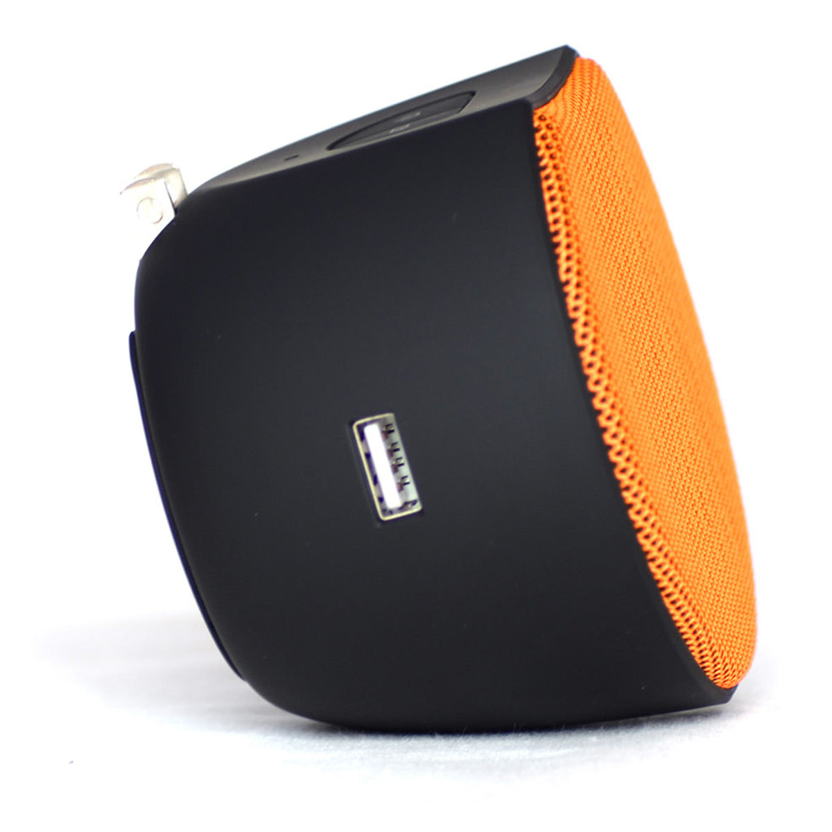 OC Acoustic Newport Plug-in Outlet Speaker with Bluetooth 5.1 and Built-in USB Type-A Charging Port (Orange/Black)