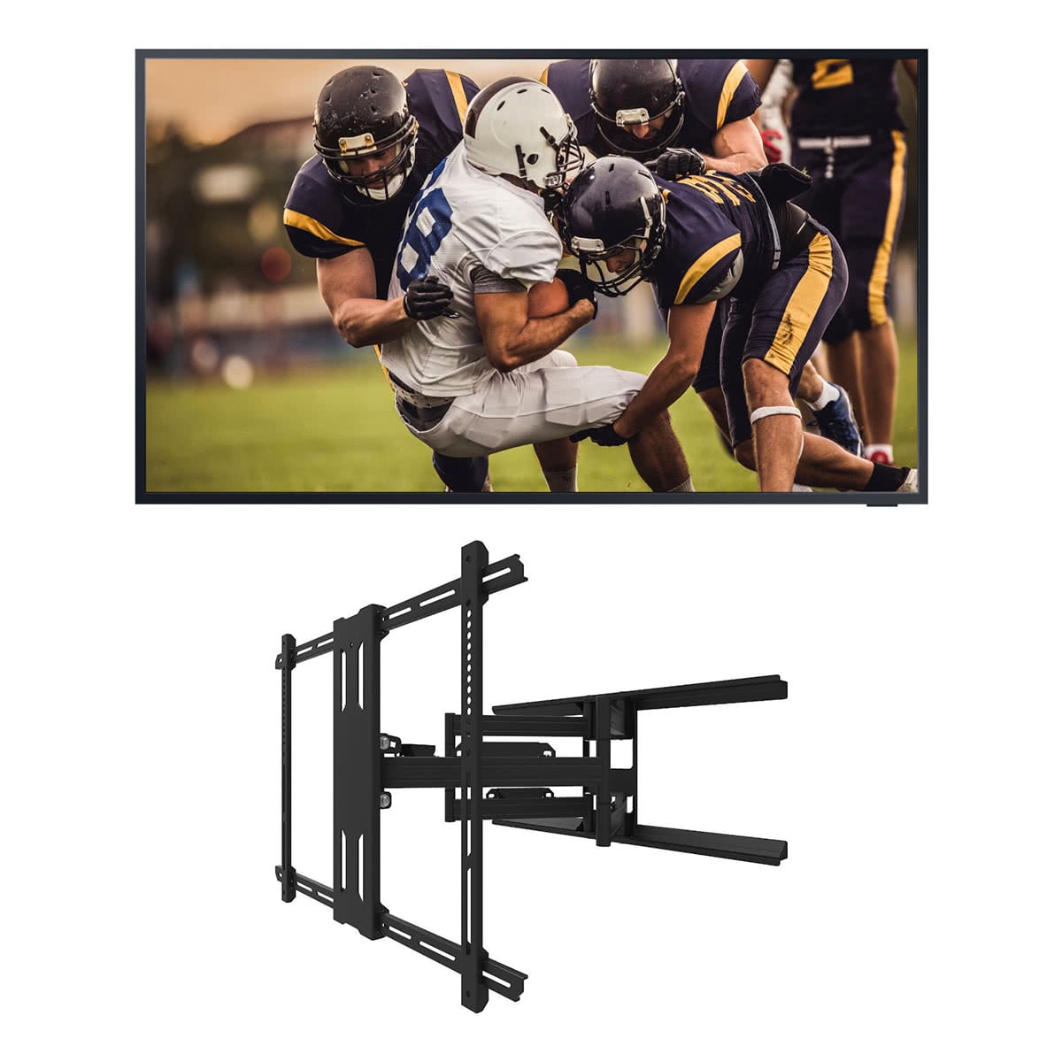 Samsung QN55LST7TA 55" The Terrace QLED 4K UHD Outdoor Smart TV with Kanto PDX700G Full Motion Outdoor TV Mount