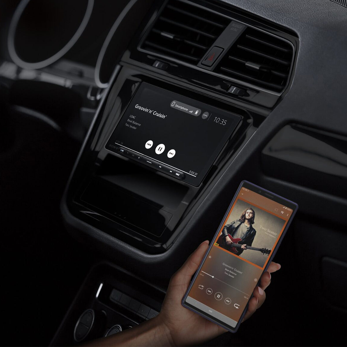 Sony Mobile XAV-AX6000 Digital Multimedia Receiver with Android Auto, Apple CarPlay, and HDMI Connectivity