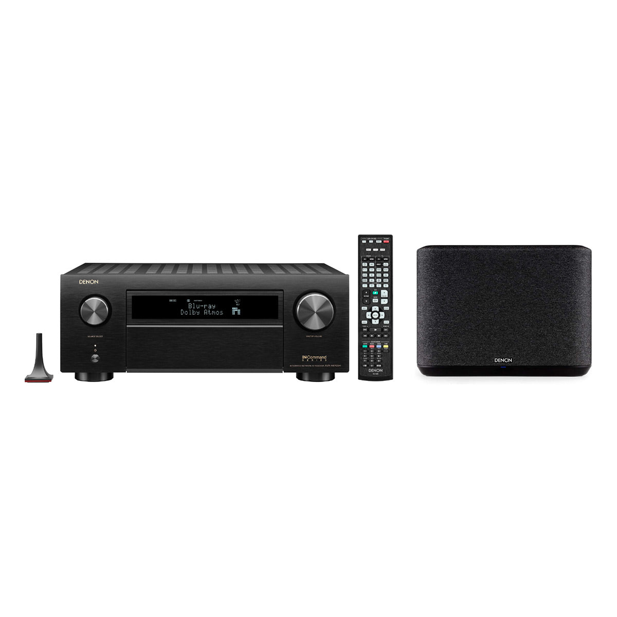 Denon AVR-X6700H 11.2-Channel 8K AV Receiver with 3D Audio and Amazon Alexa Voice Control with Denon Home 250 Wireless Streaming Speaker (Black)