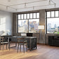 BDI Corridor 6521 Desk (Charcoal Stained Ash)