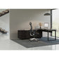 BDI Corridor 6531 Modern Shaped L-Shaped Executive Desk (Charcoal Stained Ash)
