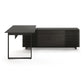 BDI Corridor 6531 Modern Shaped L-Shaped Executive Desk (Charcoal Stained Ash)