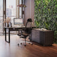 BDI Corridor 6531 Modern Shaped L-Shaped Executive Desk (Charcoal Stained Ash)