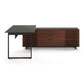 BDI Corridor 6531 Modern Shaped L-Shaped Executive Desk (Walnut)