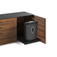 BDI Corridor 6531 Modern Shaped L-Shaped Executive Desk (Natural Walnut)