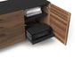 BDI Corridor 6531 Modern Shaped L-Shaped Executive Desk (Natural Walnut)