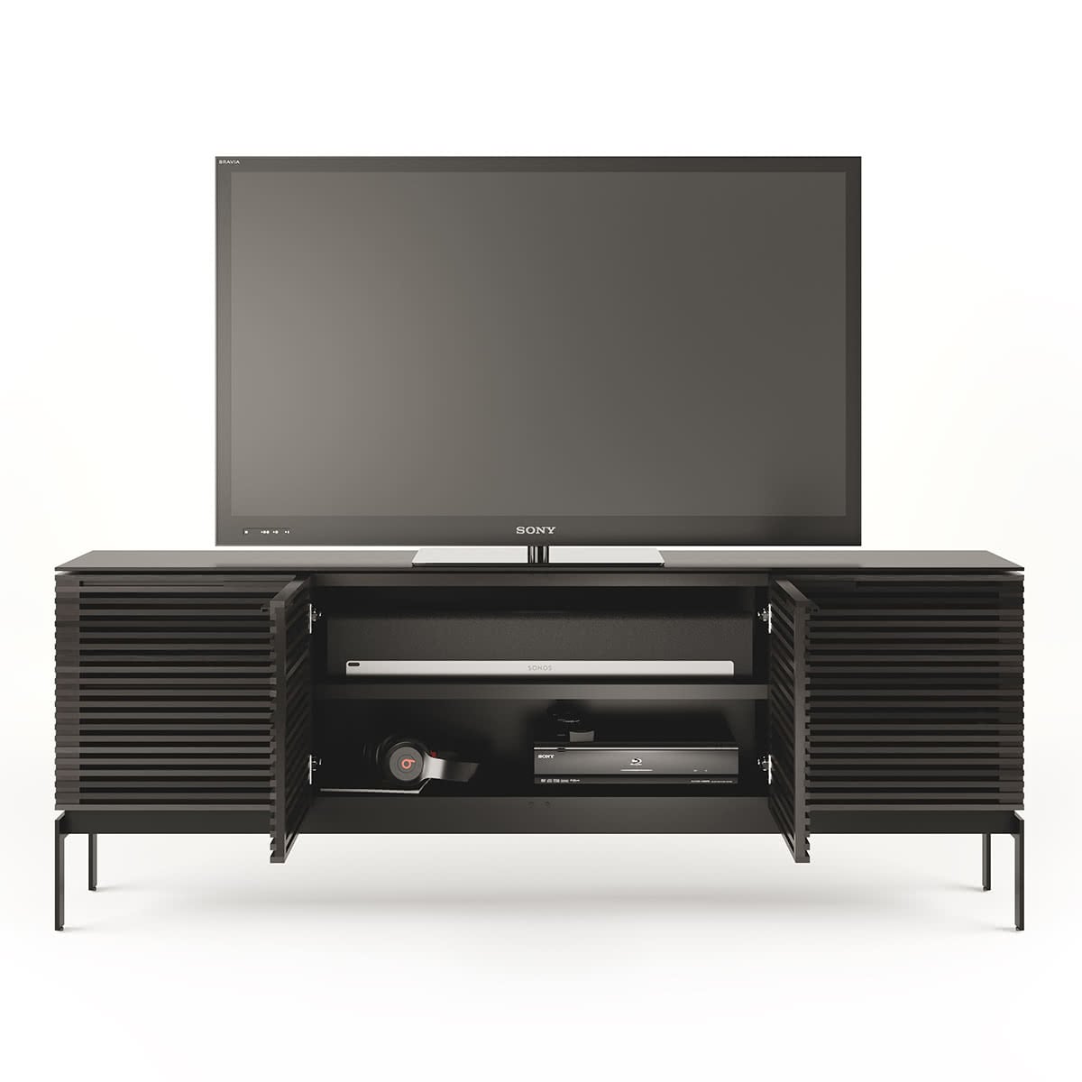 BDI Corridor SV 7129 Storage Console (Charcoal Stained Ash)