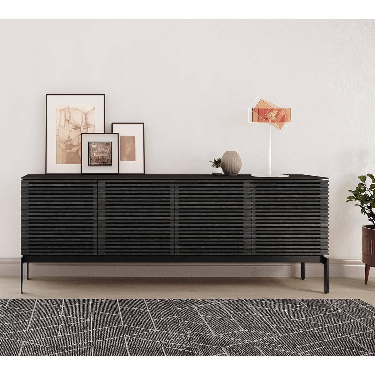 BDI Corridor SV 7129 Storage Console (Charcoal Stained Ash)