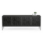 BDI Elements 8779 Wheat Storage Console (Charcoal)
