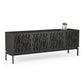 BDI Elements 8779 Wheat Storage Console (Charcoal)