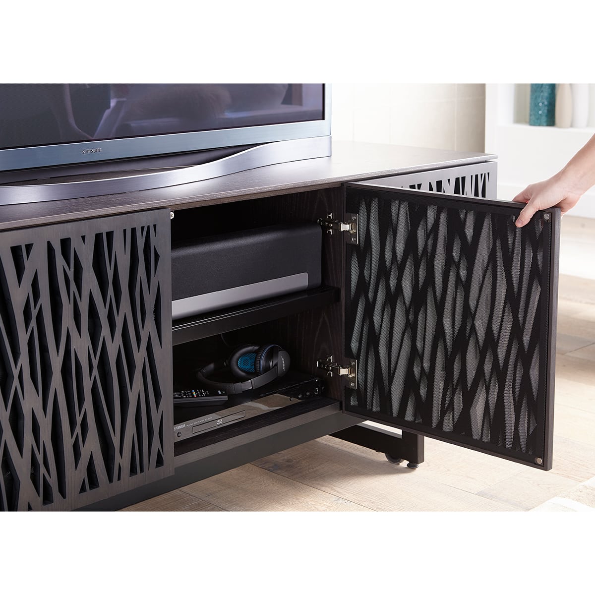 BDI Element 8779-ME Wheat Media Cabinet (Charcoal)