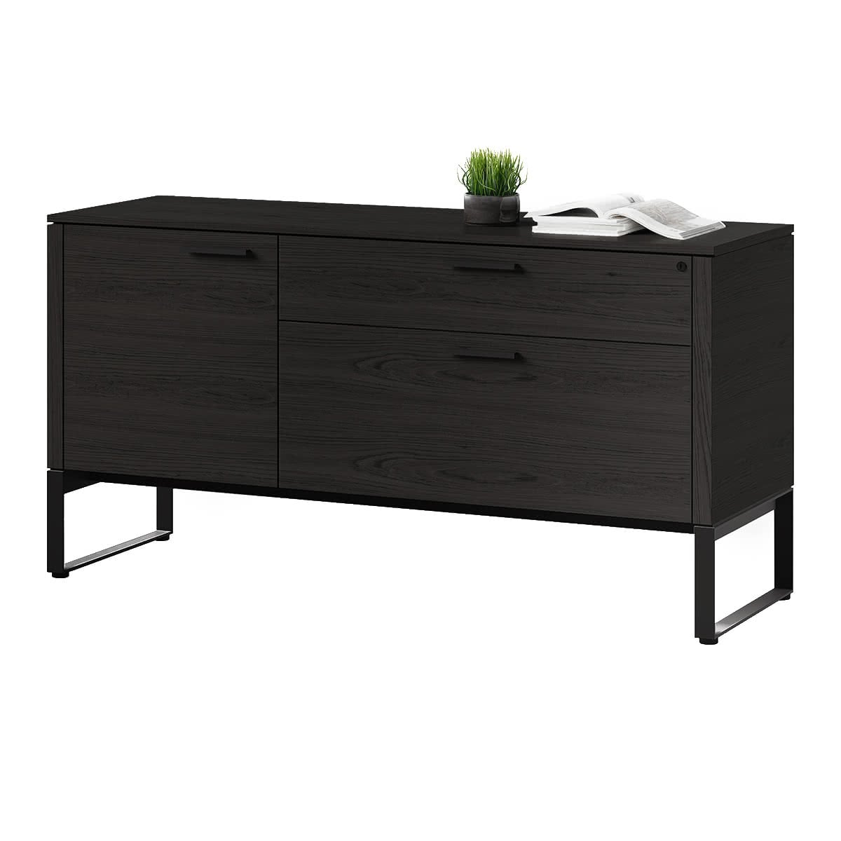 BDI Linea 6220 Multifunction Cabinet (Charcoal Stained Ash)