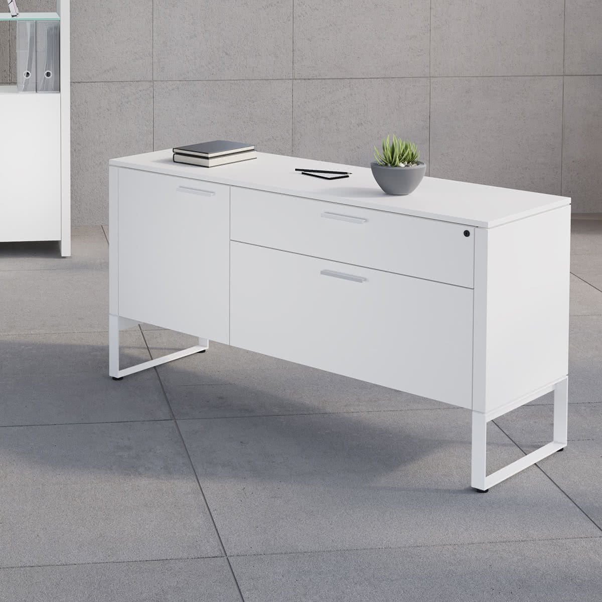 BDI Linea 6220 Multifunction Cabinet (Satin White)