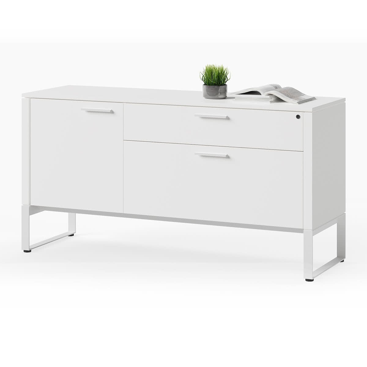 BDI Linea 6220 Multifunction Cabinet (Satin White)