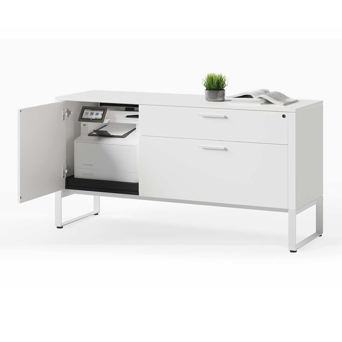 BDI Linea 6220 Multifunction Cabinet (Satin White)