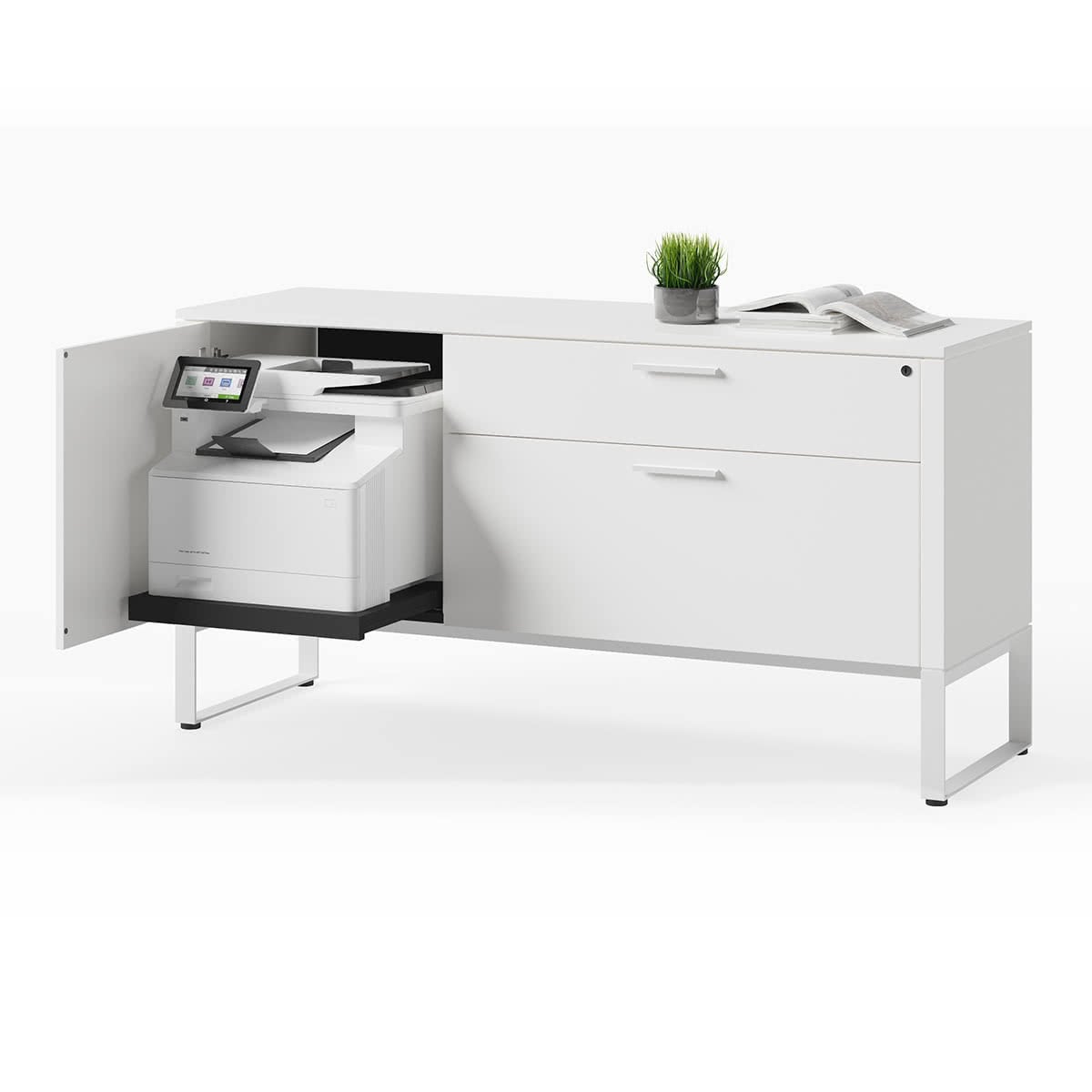 BDI Linea 6220 Multifunction Cabinet (Satin White)