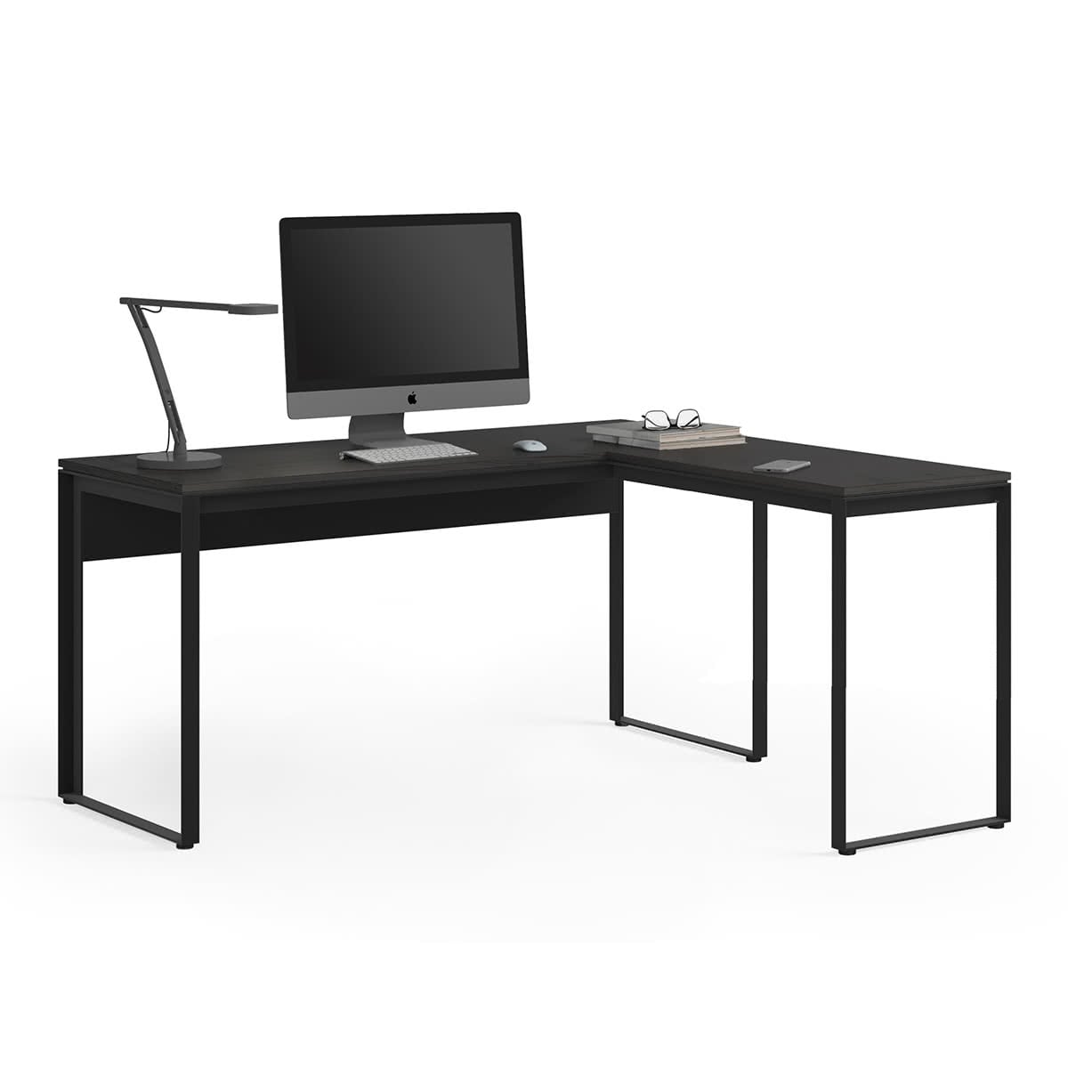 BDI 6224 Return Desk (Charcoal Stained Ash)