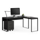 BDI 6224 Return Desk (Charcoal Stained Ash)