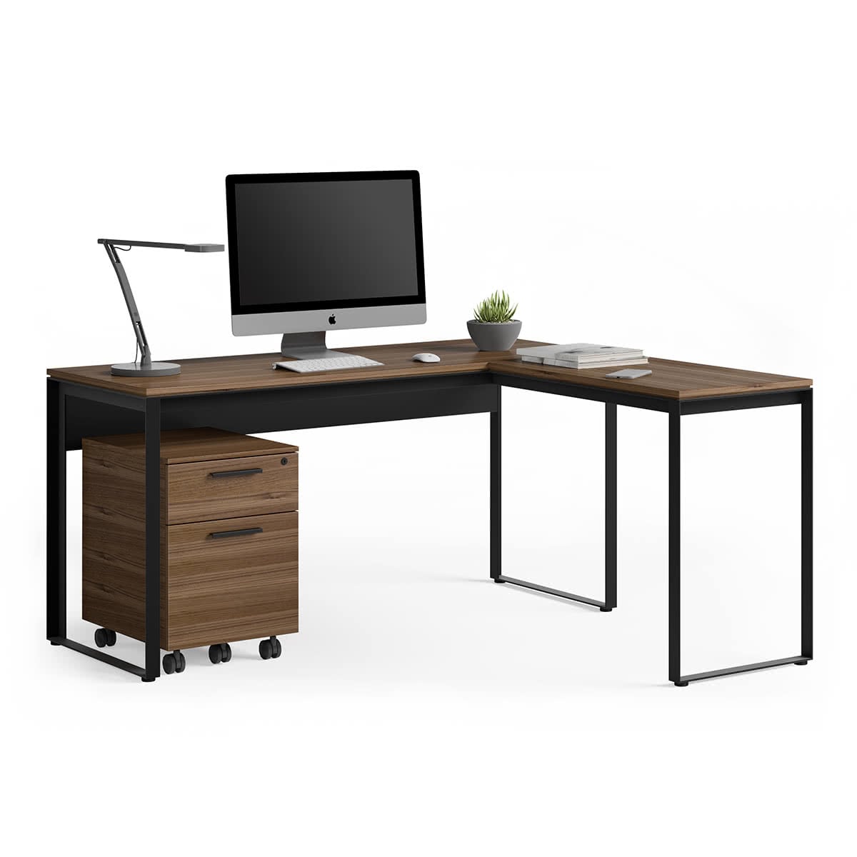 BDI Linea 6224 Work Desk Return (Natural Walnut)