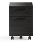 BDI Linea 6227 Mobile File Pedestal (Charcoal Stained Ash)