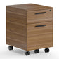 BDI Linea 6227 Mobile File Pedestal (Natural Walnut)
