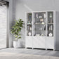 BDI Linea 3 Shelf 66" Wide Shelving System (Satin White)