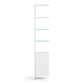 BDI Linea 5801A Single-Wide Cabinet Add-On (Satin White)