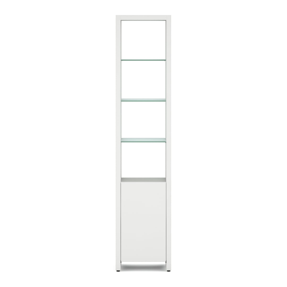 BDI Linea 5801 Single-Wide Cabinet (Satin White)