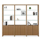 BDI Linea 580222 3 Shelf System 96" Wide (Natural Walnut)