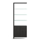BDI Linea Double Wide Shelf Add-On Charcoal