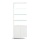 BDI Linea Double Wide Shelf Add-On Satin White