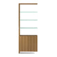 BDI Linea Double Wide Shelf Add-On Natural Walnut