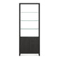 BDI Linea 5802 Expandable Modern Bookcase (Charcoal Stained Ash)