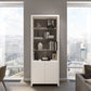 BDI Linea 5802 Expandable Modern Bookcase (Satin White)