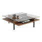 BDI Terrace 1150 Square Coffee Table (Natural Walnut)