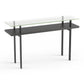 BDI Terrace 1153 Modern Glass Console Table (Charcoal Stained)