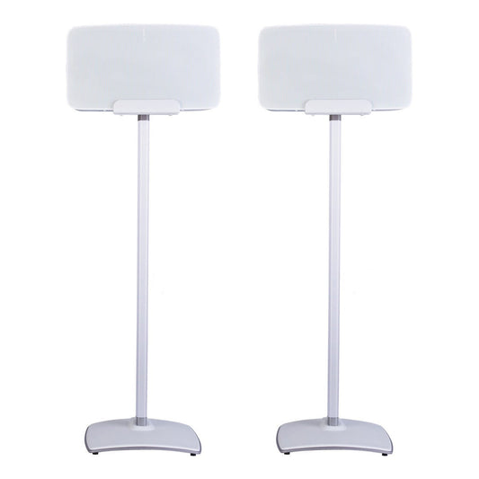 Sonos Five Wireless Speaker for Streaming Music with Sanus Wireless Speaker Stand - Pair (White)