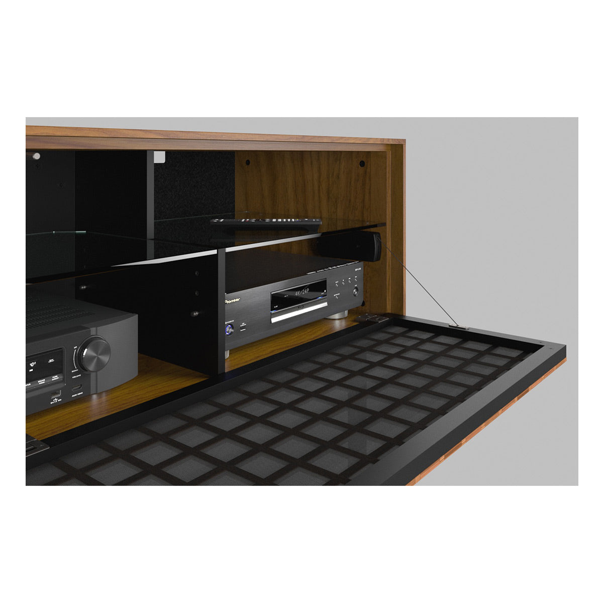 BDI Interval 7247 66-inch Media & Storage Cabinet (Natural Walnut)