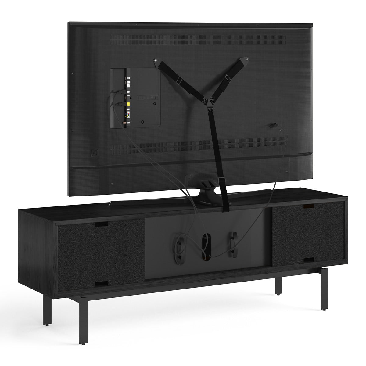 BDI Interval 7249 78-inch Media & Storage Cabinet (Ebonized Ash/Natural Walnut)