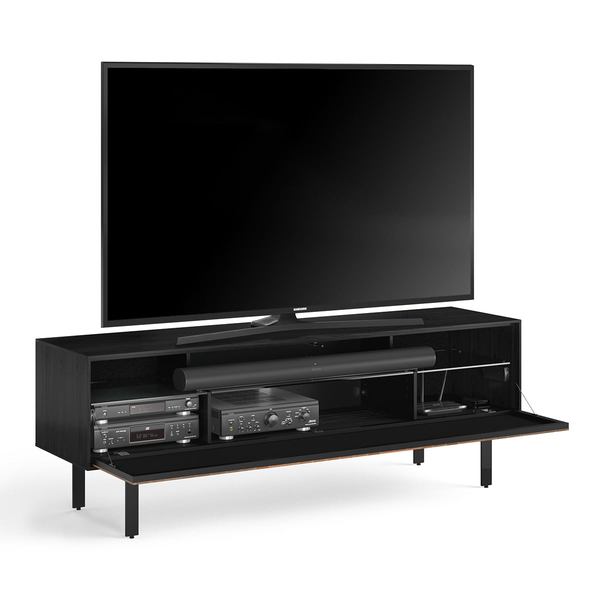 BDI Interval 7249 78-inch Media & Storage Cabinet (Ebonized Ash/Natural Walnut)