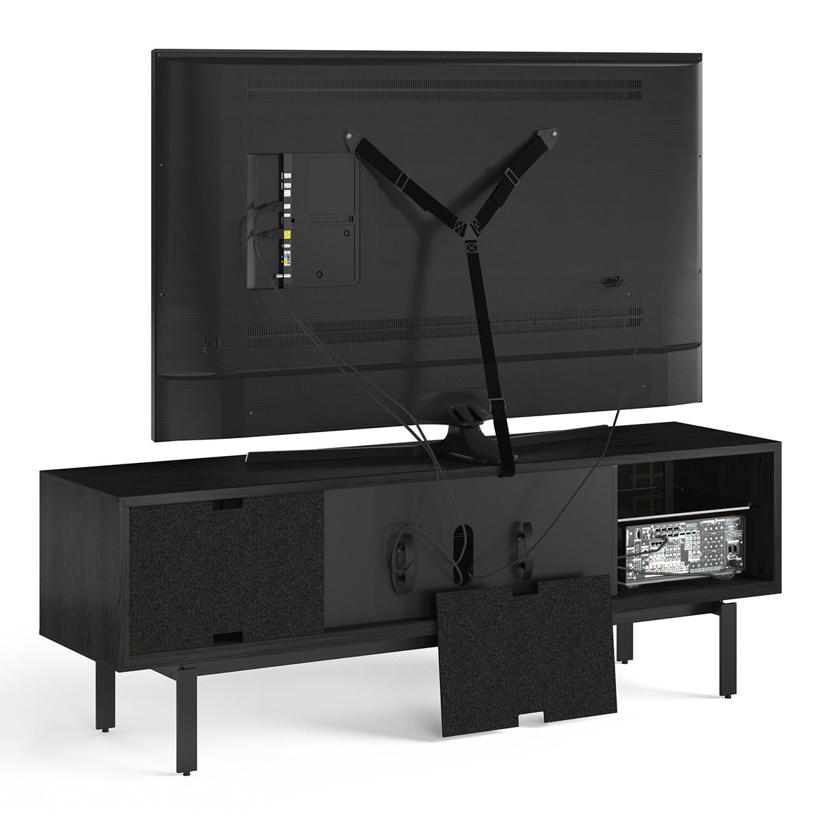 BDI Interval 7249 78-inch Media & Storage Cabinet (Ebonized Ash/Natural Walnut)