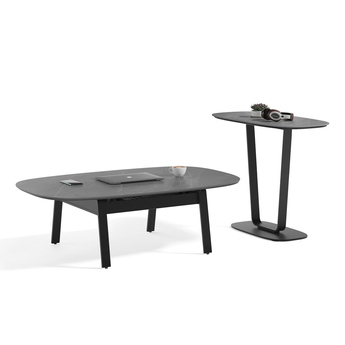 BDI Cloud 9 1186 Porcelain Top End Table (Alto Grey)