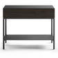 BDI Reveal 1196 Glass Top End Table (Charcoal Stained Ash)