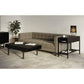 BDI Reveal 1196 Glass Top End Table (Charcoal Stained Ash)