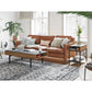 BDI Reveal 1196 Glass Top End Table (Natural Walnut)