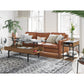 BDI Reveal 1196 Glass Top End Table (Natural Walnut)